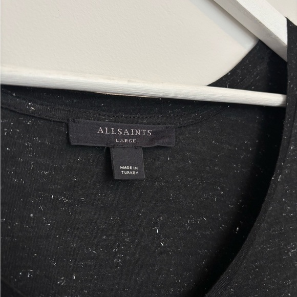 ALLSAINTS Black Vneck - Picture 3 of 5